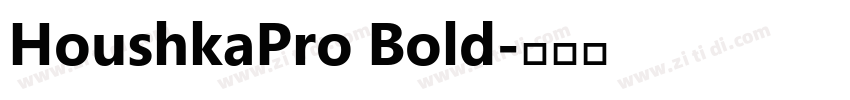 HoushkaPro Bold字体转换